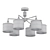 Elegant Grey Chandelier - Laurent 3D model small image 2
