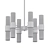 Title: Glass Stripes Belt Chandelier 3D model small image 2