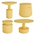 Functional Turn Tables Set  Compact and Stylish Furniture Set for Any Space! 3D model small image 5