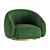 Elegant Swivel Chair Brice by Eichholtz 3D model small image 4