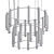 Industrial Luxe Chandelier Pipeline 3D model small image 2