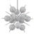 Sleek Algot Sputnik Chandelier 3D model small image 2
