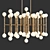 Sleek Meurice Rectangular Chandelier 3D model small image 1