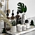 Stylish Bathroom Accessories Set 3D model small image 2