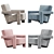 Contemporary Utrecht Armchair: Stylish & Functional 3D model small image 2