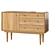 Contemporary Quilda 1-Door 3-Drawer Chest 3D model small image 1
