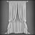 Elegant Polys Curtains 3D model small image 2