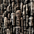 Wooden Faces Panel Decor - No.2 3D model small image 2