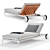 Luxury Atlantic Flexform Sun Lounger 3D model small image 3