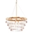 Elegant Camille Quartz Chandelier 3D model small image 1