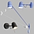 Smart Balance Wall Lamp Collection 3D model small image 2