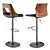 JY Philip Bar Stools (Set of 2) 3D model small image 2