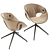 Sleek Fl@t Soft Swivel Chair 3D model small image 3