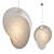 Elegant Overlap Suspension Light 3D model small image 1