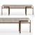 Sleek Kelly Wearstler Bench 3D model small image 1