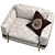 Sophisticated Madras Armchair 3D model small image 3