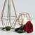 Elegant Red Rose Decor Set 3D model small image 2