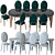 Zebranocasa Cratos Dining Set 3D model small image 2