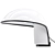1973 Guzzini Albanella Table Lamp 3D model small image 1