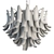 Mazzega Murano Pink Lattimo Chandelier 3D model small image 2