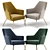 Habitat Celine Accent Chair - Stylish and Comfortable 3D model small image 2