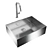 Wave of Innovation: Beale Faucet and Farmhouse Sink 3D model small image 1