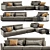 Horn Ellington Modern Sectional Sofa 3D model small image 3