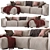 Sleek Modern Sacai Sofa 3D model small image 4