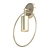 Sleek Brass Wall Sconce 3D model small image 1