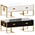 Jocise Contemporary White/Black Storage Coffee Table 3D model small image 1