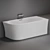 Abber AB9257-1.7: Sleek Acrylic Bathtub 3D model small image 1