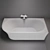 Abber AB9257-1.7: Sleek Acrylic Bathtub 3D model small image 3