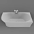 Abber AB9257-1.7: Sleek Acrylic Bathtub 3D model small image 6