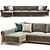 Philip Nimmo Newman Sectional Sofa 3D model small image 1