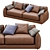 Luxurious Leather Sofa: James By Montauksofa 3D model small image 2