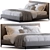 Title: Elegant Andersen Bed by Minotti 3D model small image 5