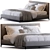 Title: Elegant Andersen Bed by Minotti 3D model small image 6