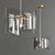 Elegant Brass Pendant Light 3D model small image 1