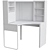 Modern Corner Desk with Storage - Micke 3D model small image 2