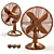 CoolZone 12" Desk Fan 3D model small image 2