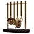 Golden Bar & Cocktail Decor Set 3D model small image 3