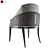 Sophisticated Wolfe Dining Chair 3D model small image 2