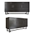 Verge Black Sideboard: Sleek Storage Solution 3D model small image 1