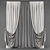 Elegant Polys & Verts Curtains 3D model small image 1