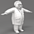 Friendly Doctor Cartoon Character 3D model small image 4