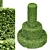 3 Dwarf Yaupon Holly - Versatile Cylinder Plants 3D model small image 2