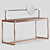 Sleek Aluminium Dressing Table 3D model small image 3