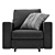 Delavega C101 Armchair: Modern Design, UV Unwrapped, Textures and Materials 3D model small image 3