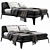 Luxurious Poliform Kelly Imbottito Bed 3D model small image 4