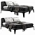 Luxurious Poliform Kelly Imbottito Bed 3D model small image 8